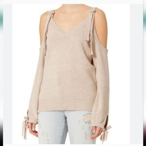 Intermix Sia Cold Shoulder Sweater Size XS/P Wool Cashmere